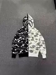 The currency nemesis cross-border wholesale generation shark mosaic camouflage heavyweight 450 grams zipper cardigan sweater jacket
