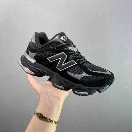 High quality pure original NB9060 running shoes, men's thick soled casual sports shoes, women's height increasing breathable running shoes, elephant hoof sneakers