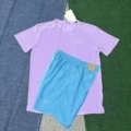 Crystal short sleeve purple+d218 blue