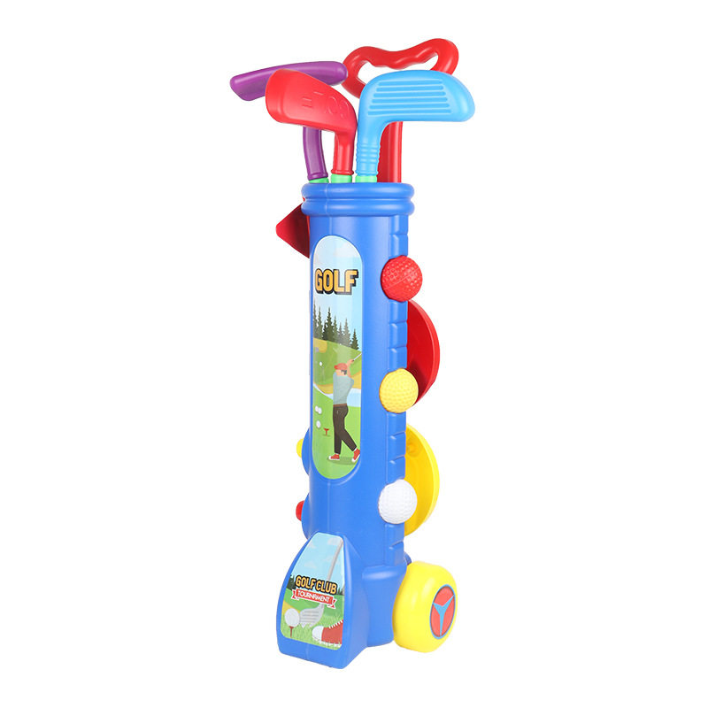 Children's Parent-Child Sports Toy Golf Set Club Interactive Game Body Shoulder Ball Sports Fitness Equipment
