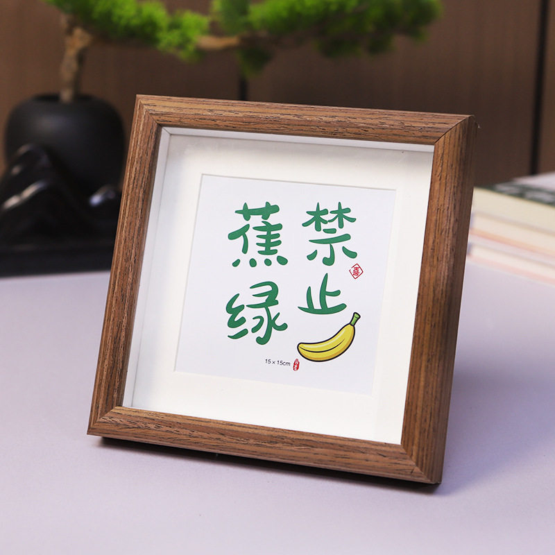 Hollow mini photo frame square 4 square creative oil painting stick framed picture frame stereo diy table factory wholesale