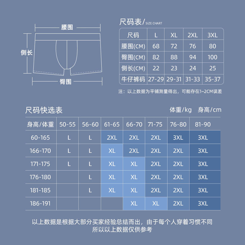 男士内裤蚕蛹蛋白纤维款一片式中腰纯色无痕夏季舒适透气款式平角