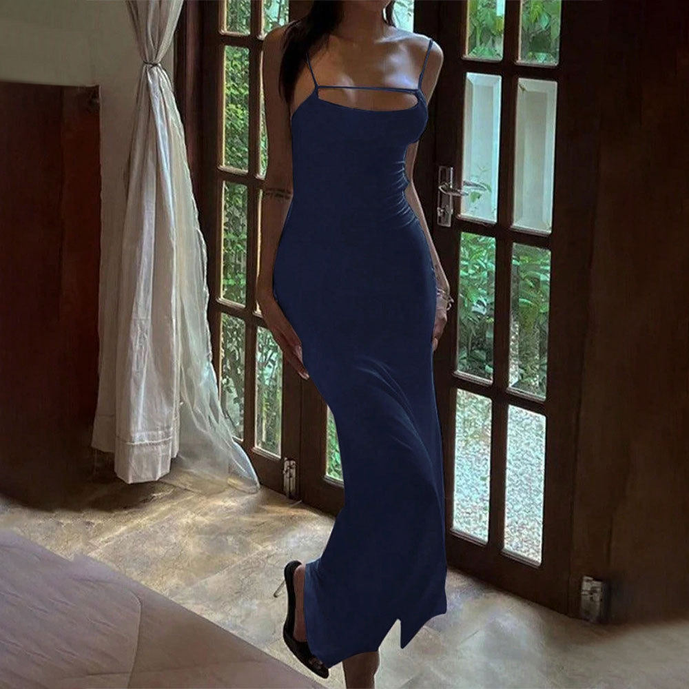 Elegant Backless Short Sleeve Dress Sexy Design Party Wear Evening Gown Wholesale Availability