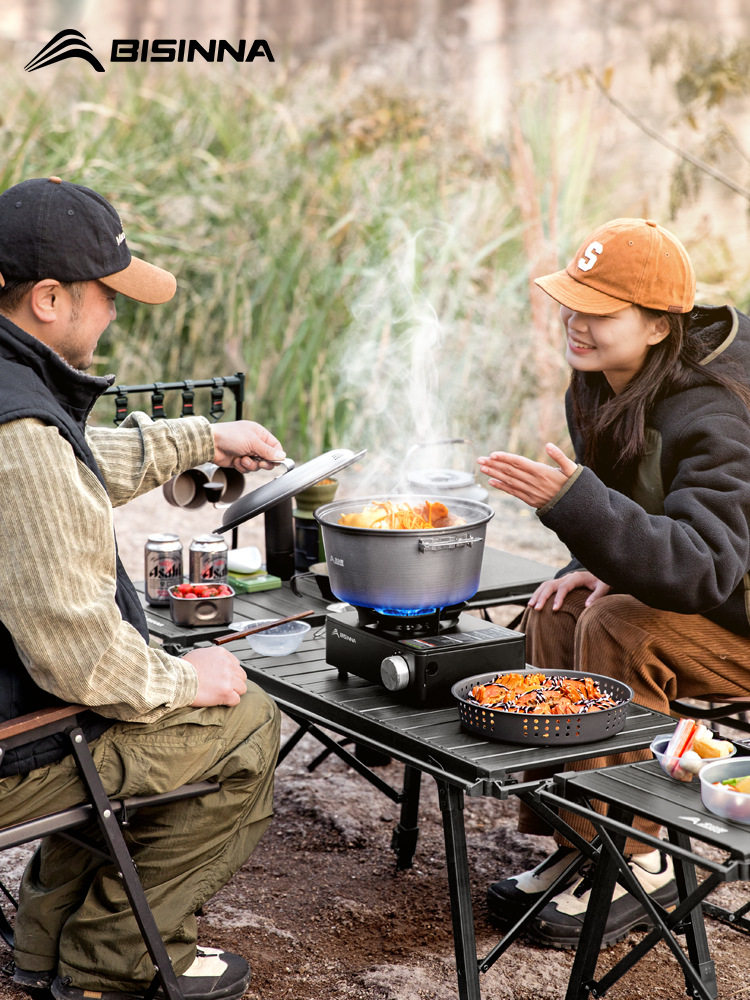 Beishan Wolf Outdoor Portable Steamer Card Stove Special Pot Camping Camping Cooking Pot Universal Set Pot Picnic suit