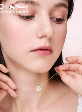 三丽鸥凯蒂猫项链女学生情人节礼物跳动的心ins简约小众设计项链