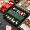 Cross-Border Christmas Spoon and Fork Stainless Steel Tableware Santa Tree Dessert Spoon Cartoon Creative Christmas Gift Set