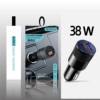 Small steel gun PD with packaging 38W double fast charge A + C car charger type-c