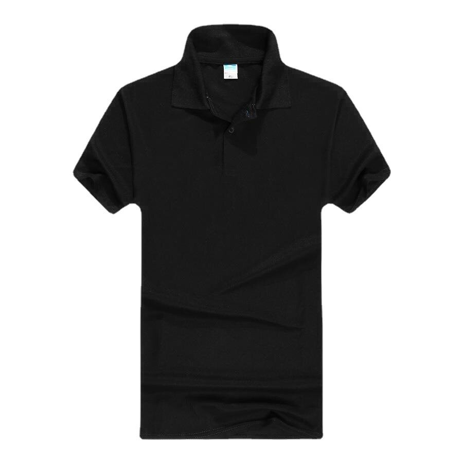 厂家批发制定夏季纯色短袖t恤工作服polo衫企业文化宣传服印logo