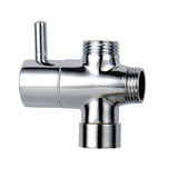 Многофункциональный полностью медный трехголовочный четырехточечный быстрооткрывающийся водоотделитель, душевой клапан, смеситель для душа, преобразующий клапан для одного входа и двух выходов