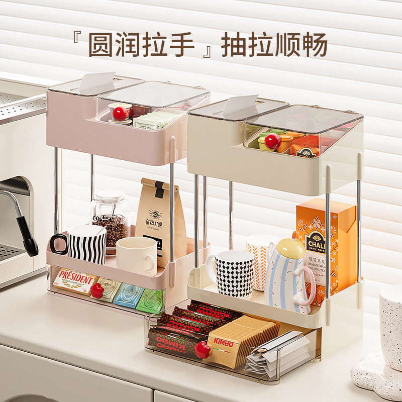Cosmetics Storage Box Desktop Drawer-Type Storage Rack Dormitory Desk Stationery Organizer Table Sundry Storage Rack