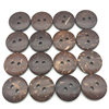 In stock supply natural coconut shell four-eye round wooden button two-eye environmental protection coconut buckle children's clothing button