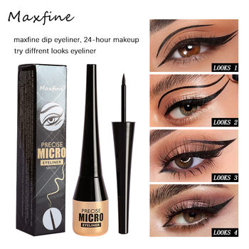 MAXFINE dipping eyeliner pen suit wholesale long-lasting waterproof oil-proof non-smudging very fine without logo NEW