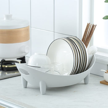 Household Kitchen Drain Bowl Rack Kitchen Multi-use Tableware Storage Rack Simple Bowl Rack