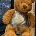 Disco ball bear 3-label + dust bag