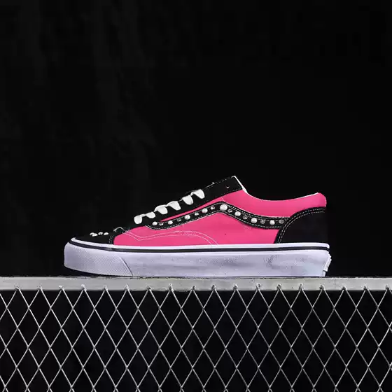 Cross-Border Hot-Selling Original Sk8 Canvas Shoes with Pearl and Rhinestone Decoration, Men's Classic Versatile Trendy Sneakers