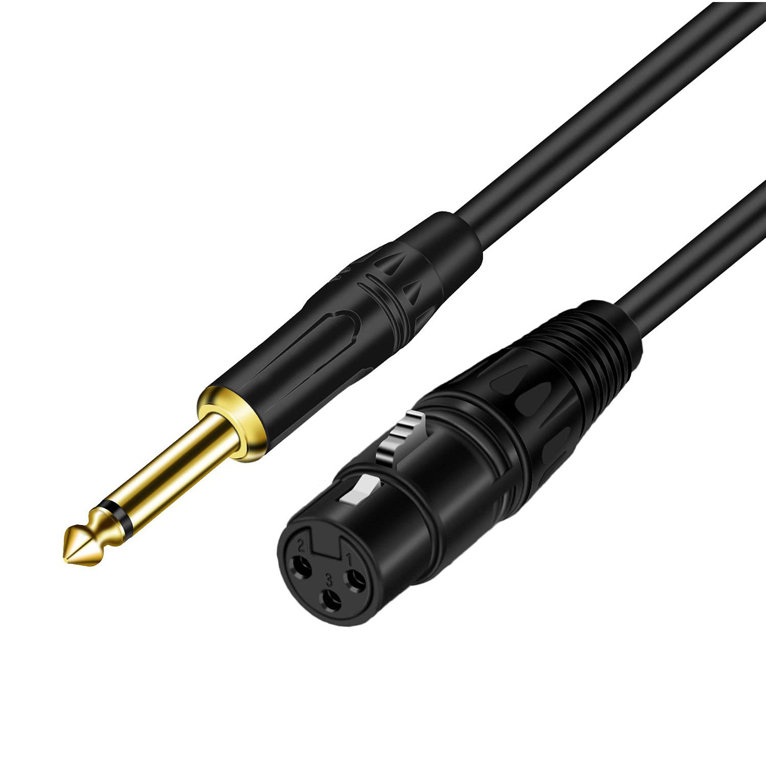 6.35 Mono Male to Female Audio Cable Recording Cable Car Mixer Microphone Audio Cable