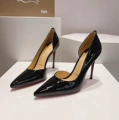 Black patent leather - heel height 8cm