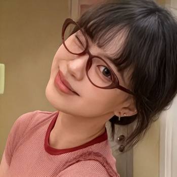 Wine Red Retro Glasses Frame Korean Cat-Eye Plain Women's High-End Flat Glasses Internet Celebrity Can Be Matched with Trendy Myopia Glasses