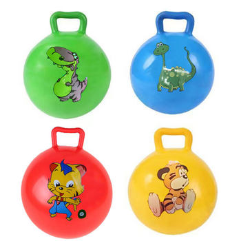 Foreign trade small size inflatable 22cm handle ball clap children inflatable portable toy ball 25cm handle ball manufacturers