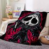 Screaming Face Horror Blanket Cute Flannel Blanket Blanket Bedding Blanket Soft Cartoon Lazy Blanket
