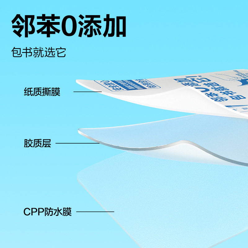Deli Segmented Book Wrapping Film Stickers Self-Adhesive Transparent Frosted Book Wrapping Film for First Grade Books