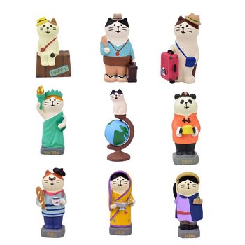 Girly Japanese-Style Miscellaneous Goods Travel Souvenir Mascot Suitcase Cat Creative Cute Little Ornament Gift for Friends