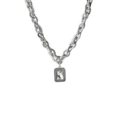 Winding rock sugar necklace with large diamonds