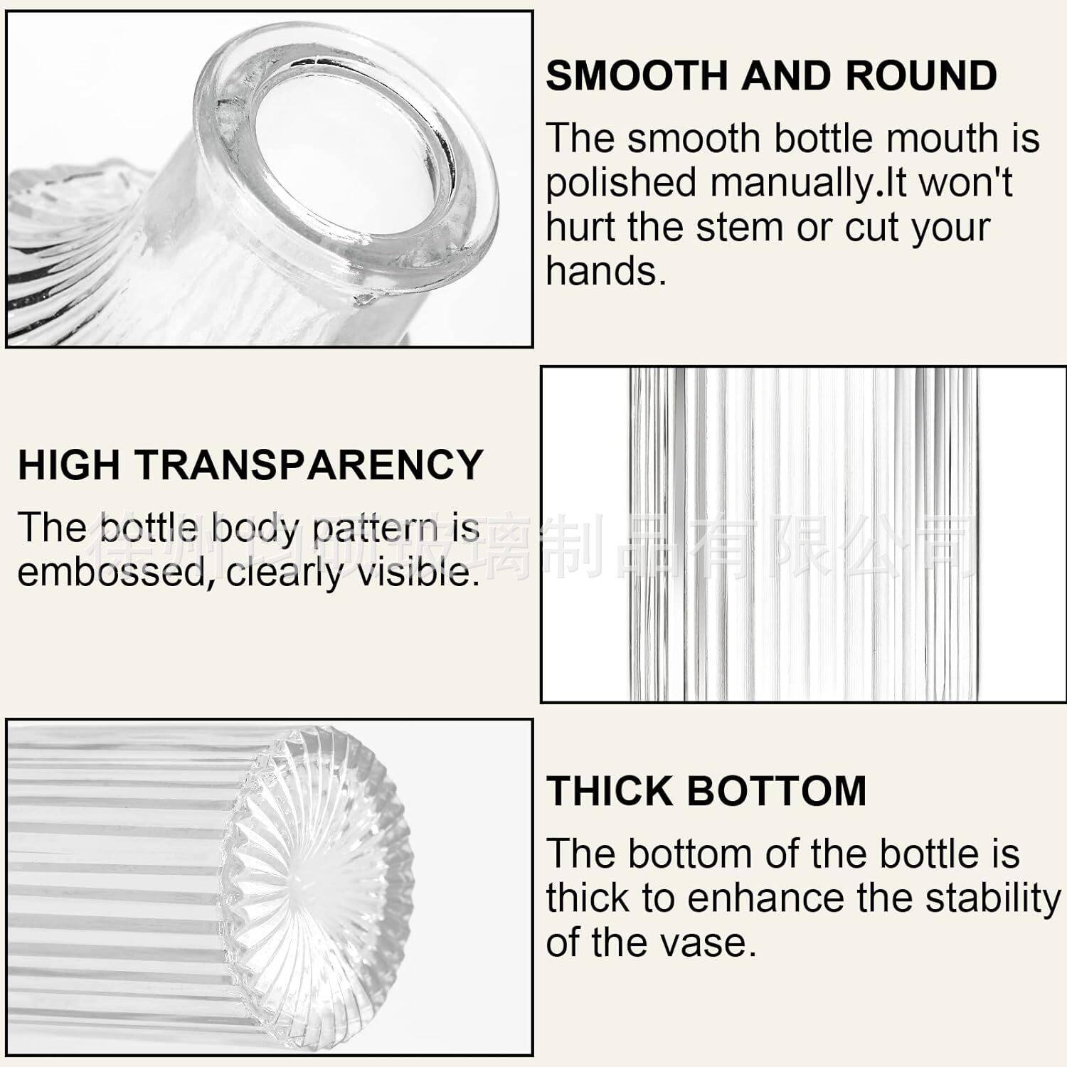 亚马逊小花瓶套装桌面摆件玻璃花瓶高颜值香薰瓶家居装饰品工厂