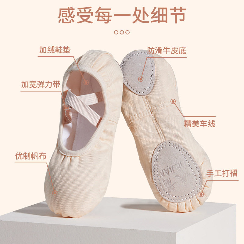 Winter fleece-lined dance shoes children's thickened ballet shoes adult practice dance shoes cat claw shoes yoga shoes wholesale