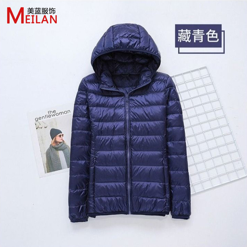 羽绒服女士2025新款短款轻薄加厚保暖修身韩版白鸭绒时尚外套批发