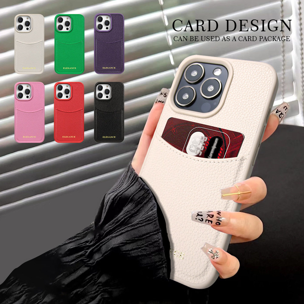 For Apple iPhone12 13 14 15 16Pro Max Plus Drop-resistant Card Case