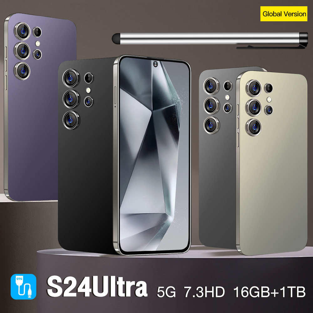新款S24Ultra跨境爆款现货6.8寸高清2+16GB安卓3G智能手机外贸OTG