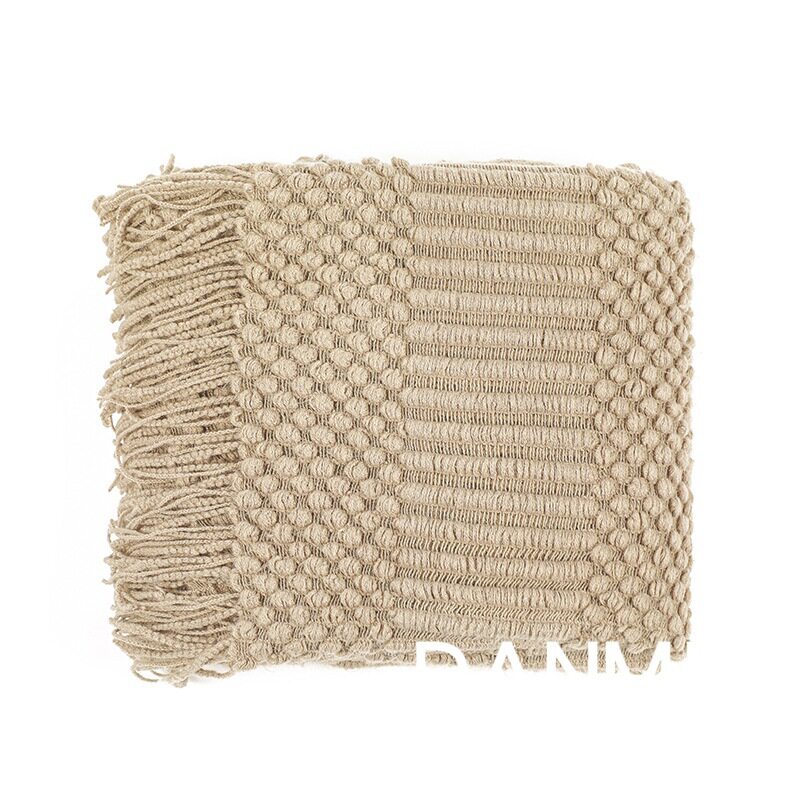 Nordic Simple Solid Color Air-conditioning Blanket Light Luxury Style Blanket Sofa Blanket Office Nap Blanket Homestay Decorative Blanket Spring