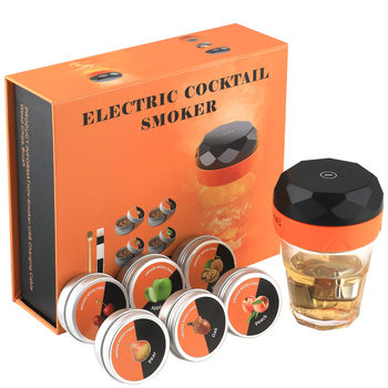 Cocktail Electronic Smoker Bar Kitchen Smoker Tool Bartender Base Wine Flavor Hard Box Gift Box
