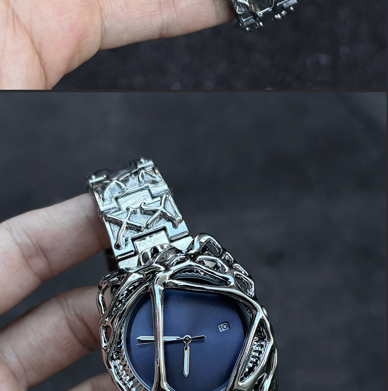 Millennium Y2K Watch Men's Spider Web Alabaster European and American High-End Waterproof Cross-Border Popular Men's Watch 67 O1CN01WZZxcn1PLRUIQ5Gtw !!2218131131824 0 cib
