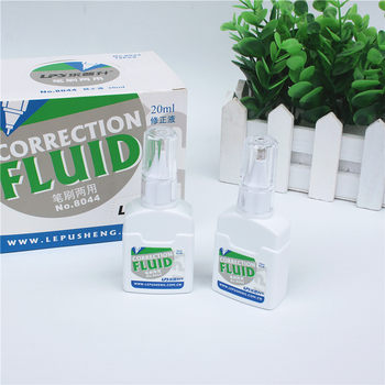 LePasheng 8044 large capacity safety correction fluid dual-purpose with brush seamless office student correction fluid 20ml