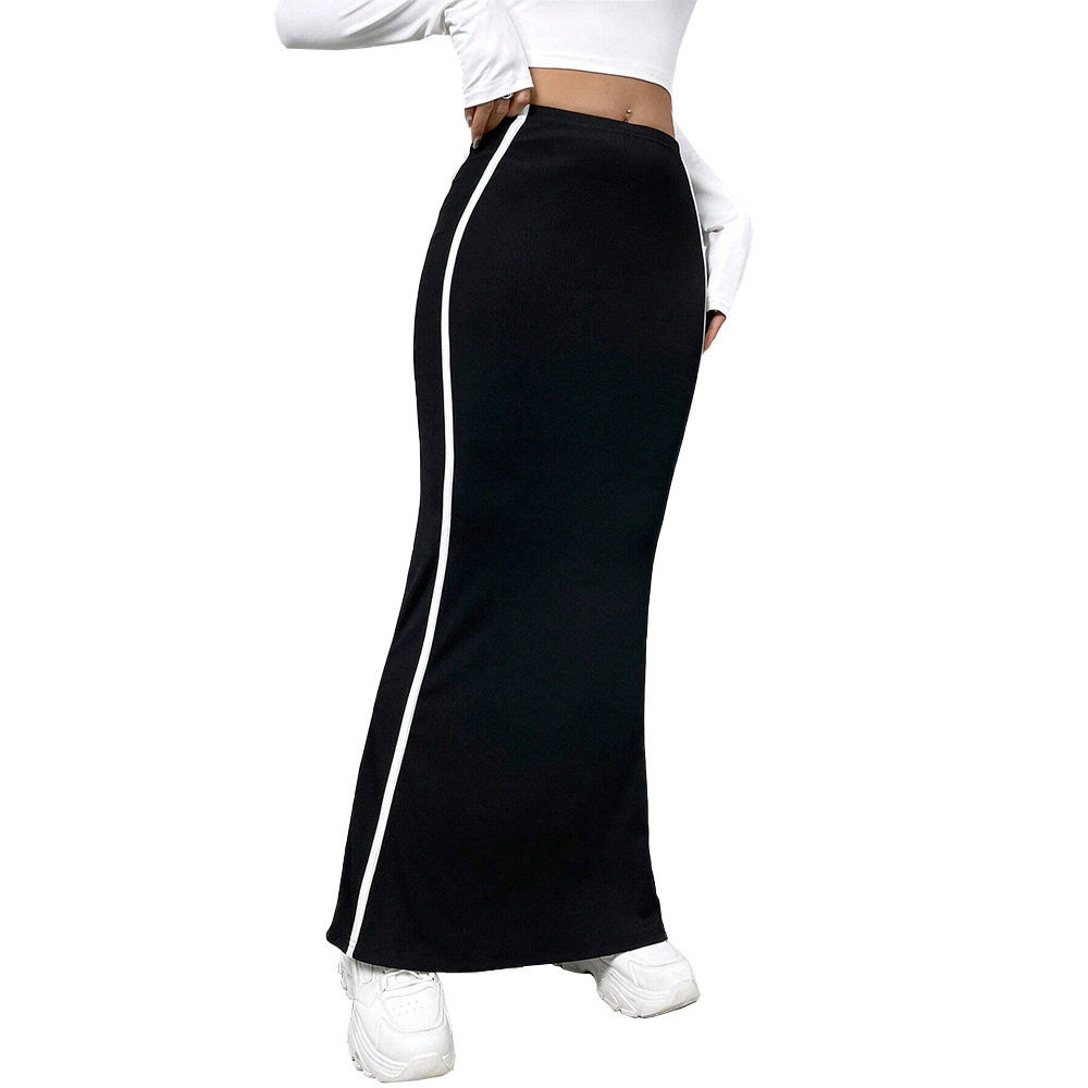 Color Block Bodycon Maxi Skirt Spring Summer Collection Slim Fit Vacation Style Wholesale Available