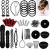 European and American hair supplies hair curler suit hair pulling pin ball head flower bud hair styling tool combination hair accessories