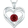 Amazon Cross-border European and American New Pendant Double-layer Necklace Infinite Love-shaped Diamond Eternal Heart Pendant Collarbone