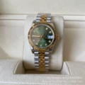 Golden green plate 1