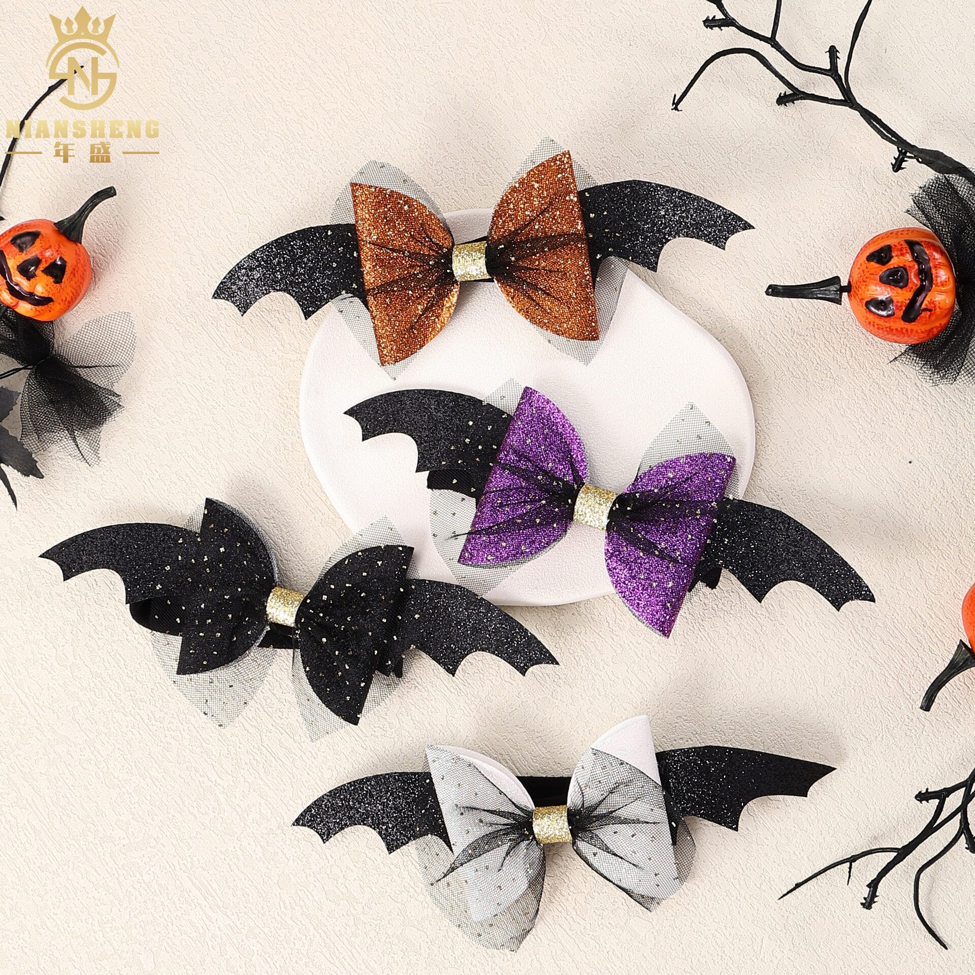 กิ๊บติดผมสำหรับปาร์ตี้ฮาโลวีนแห่งความสุขใหม่ของ Amazon สำหรั...