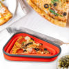 Cross Border Silicone Pizza Box Pizza Foldable Container Portable Dispenser Pizza Fresh-keeping Box Triangle Pizza Box