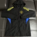 1-2627 thin hooded windbreaker manchester united black