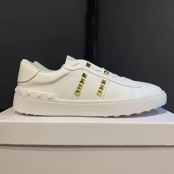 With Source Standard Warren V Home Rivet White Shoes Women's Online Trendy Men's and Women's Couple's Board Shoes Casual All-match sneaker