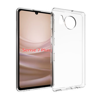 For Sharp Sense 7 plus mobile phone case protective cover TPU transparent inner dot pattern accessories soft plastic material