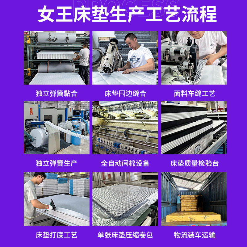 Latex Mattress, Eco-Friendly Palm Mattress, Memory Foam Mattress, Rental Apartment Simmons Home Bedroom Spring Mattress