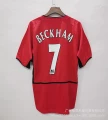 Red devils 020304mu home jersey no. 7 beckham, printed armband