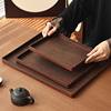 Hotel Tray Rectangular Black Walnut Tray Imitation Wooden Rectangular Tea Tray Commercial Tray Dinner Plate Dining Room Living Room