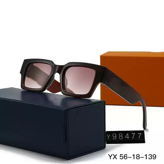 New L family square sunglasses fashion tide men and women with personality anti ultraviolet sunglasses foreign trade cross-border glasses