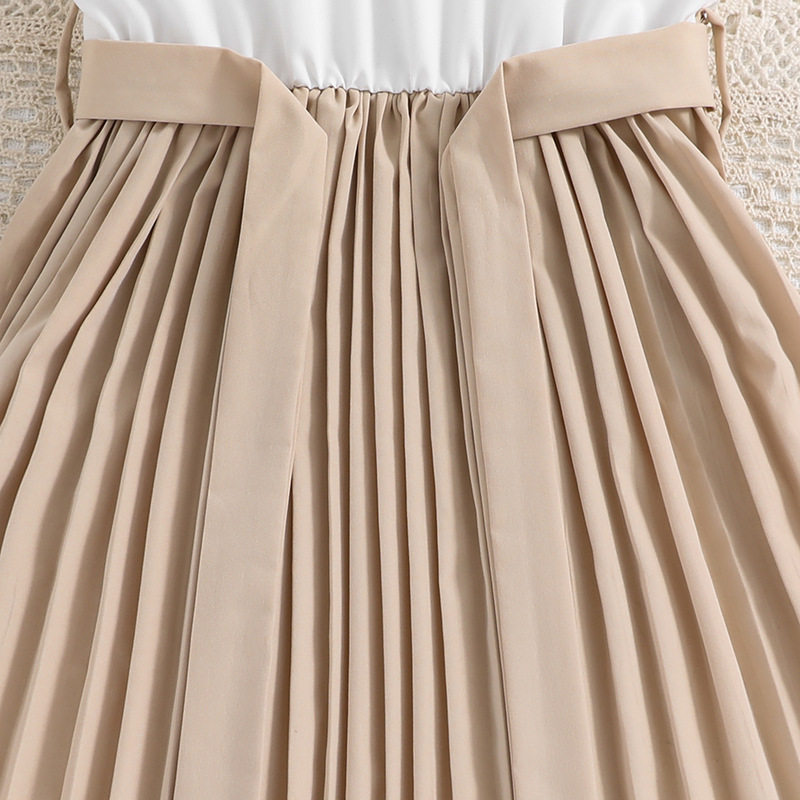 大童服装2026春夏童装欧美新款洋气飞袖拼色儿童公主裙女童连衣裙,淘宝优惠券,粉丝福利购,淘宝优惠卷